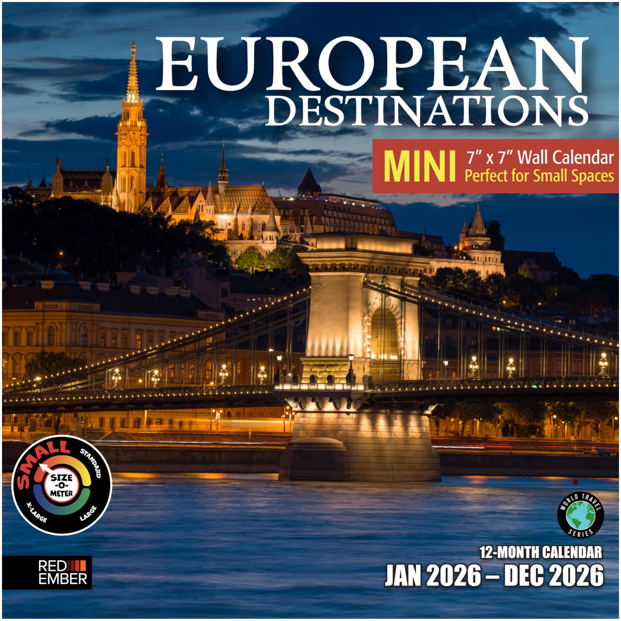 Snapklik.com : European Destinations 2026 Mini Wall Calendar 12 Month 7 ...
