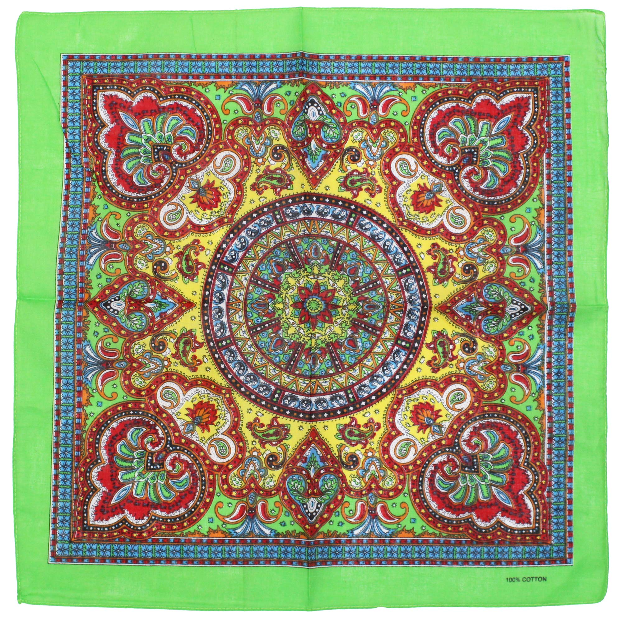 Zac's Alter Ego Fashionable Retro/Vintage Print Cotton Bandana