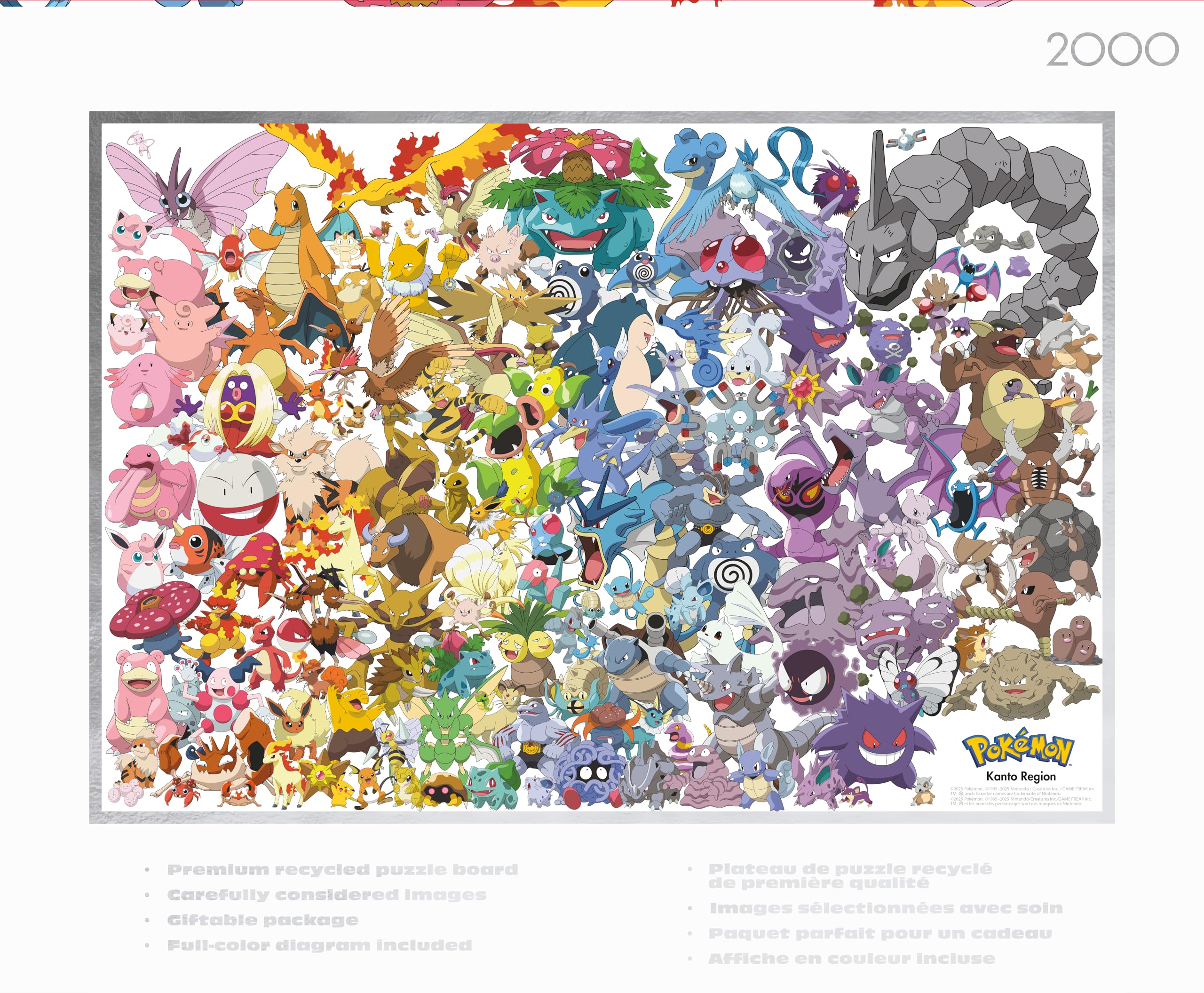 Amazon | Buffalo Games – 2000ピース ポケモン シルバーセレクト 関東