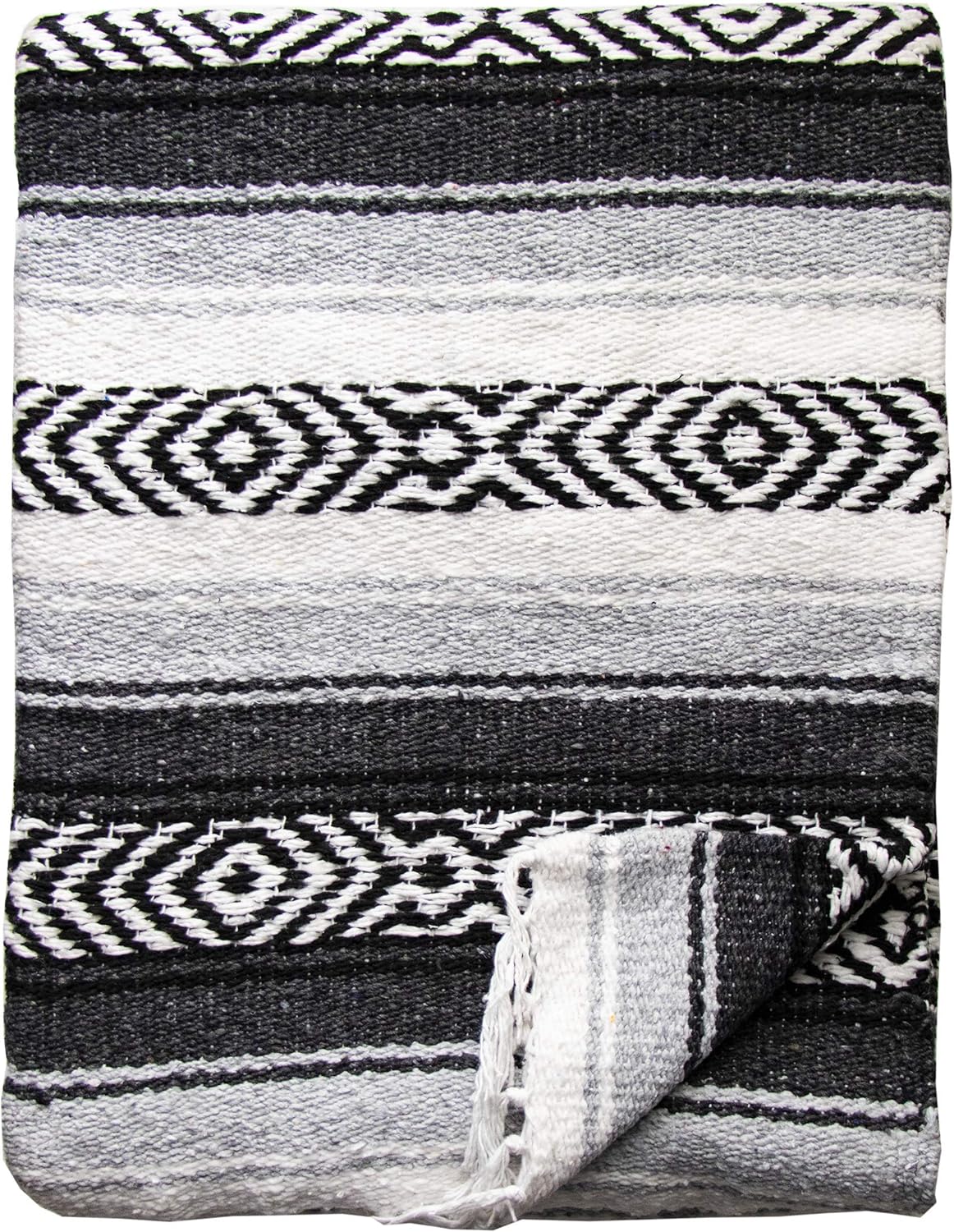 Mexican Falsa Serape Blanket: Cozy, Handwoven & Versatile Mexican Falsa Serape Blanket: Cozy, Handwoven & Versatile