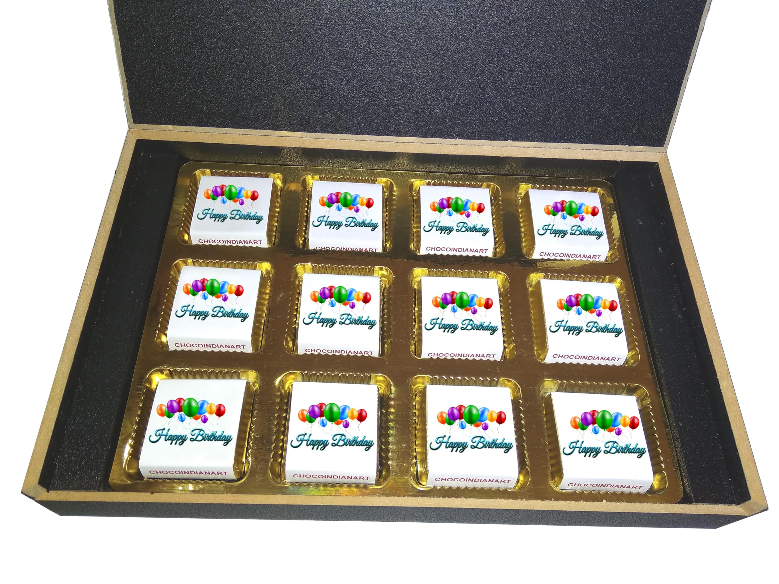 Digitals Craft Decorative Happy Birthday 12pcs Delicious Chocolate Gift Box