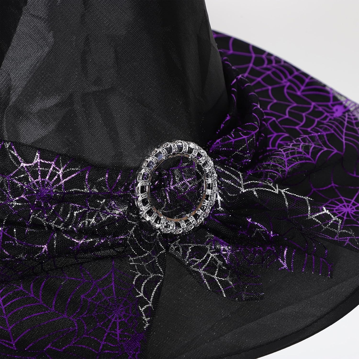 Lurrose Witch Hat For Women Halloween Costume Accessory Witch Hat For Halloween Party Cosplay Costume Accessories Decoration Women Lace Wizard