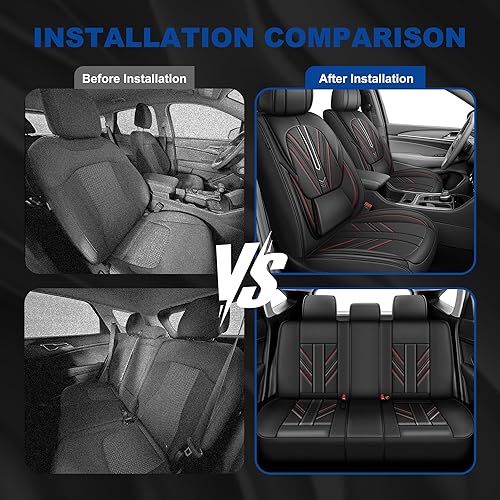 Miniatura 49 de AOMSAZTO Funda de asiento de coche personalizada para Chevrolet Cruze 2011 2012 2013 2014 2015 2016 2017 2018 2019 protector de cojín de asiento