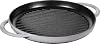 Staub 40511-782 Grill & Frying Pan Pure Grill, Round, Gray, 11.8 inches 30 cm, Two-Handed, Casting, Enamelled, Induction Compatible