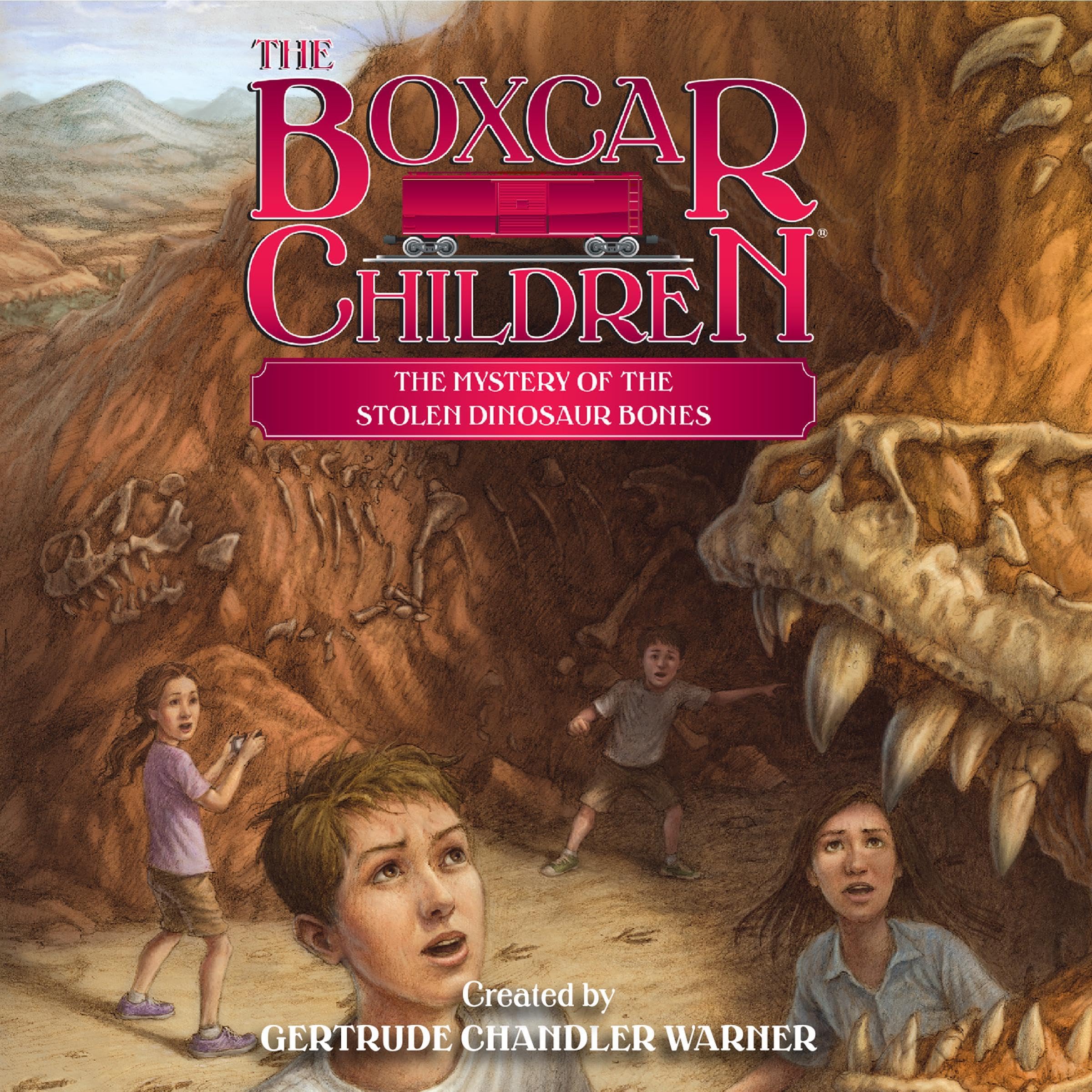 Cover art for The Mystery of the Stolen Dinosaur Bones