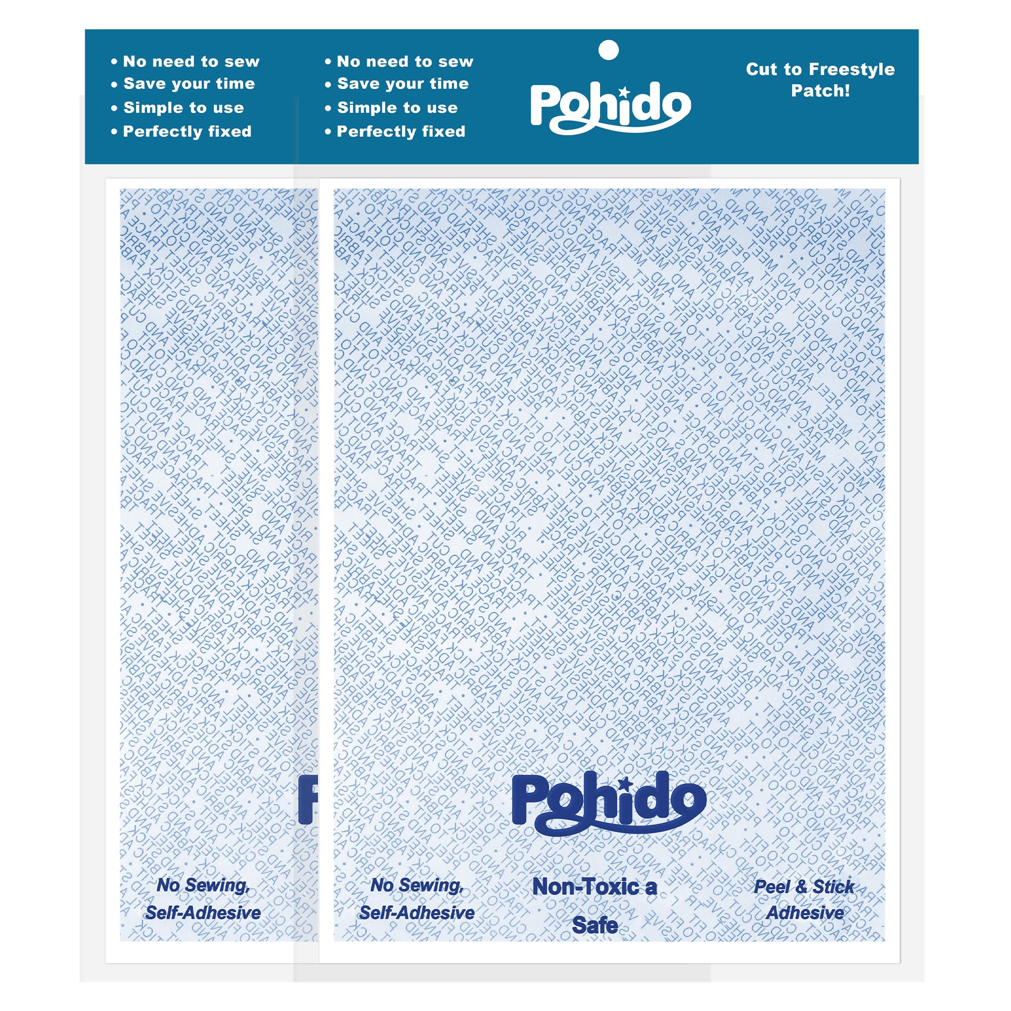 Patch Magic Adhesive, Washable Double-Sided Adhesive Patch Girl Scout Stickers for Scout Badges, Uniforms, Clothing Fabrics, Can be Freely Trimmed, No Ironing Required (2)