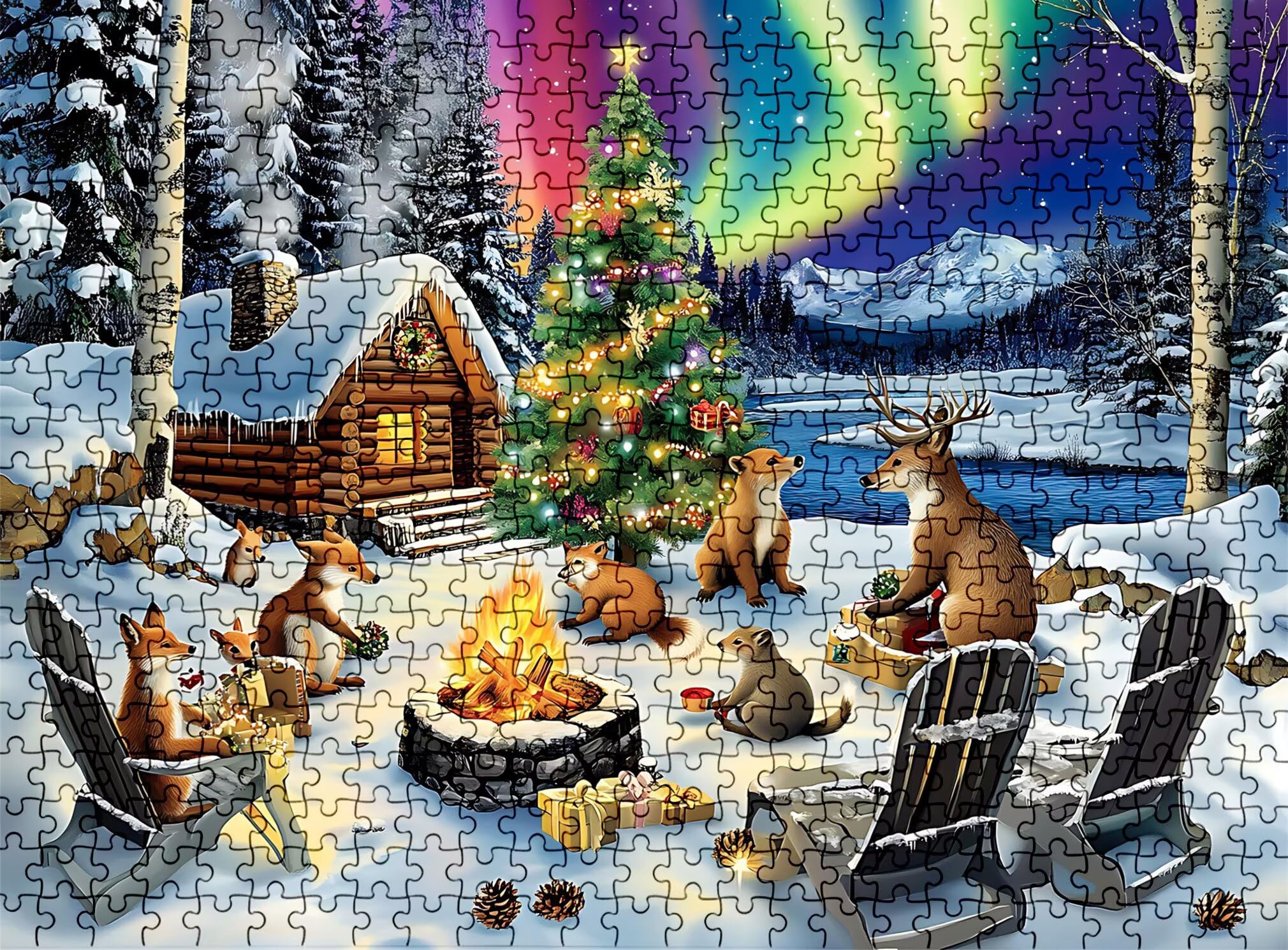 Puzzle 4000 Teile, Holzpuzzle Erwachsene Karikatur Tier Impossible Klassische Jigsaw Puzzles 141.5 x 87.5 cm, Familien Spiel, Puzzle Stressabbau Denkspiel, Home Dekor w0-431