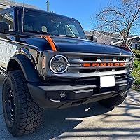 Vista 6 de Cubierta de visión de sendero para capó del motor, cubierta de bisagra, manijas de liberación lateral, accesorios exteriores para Ford Bronco