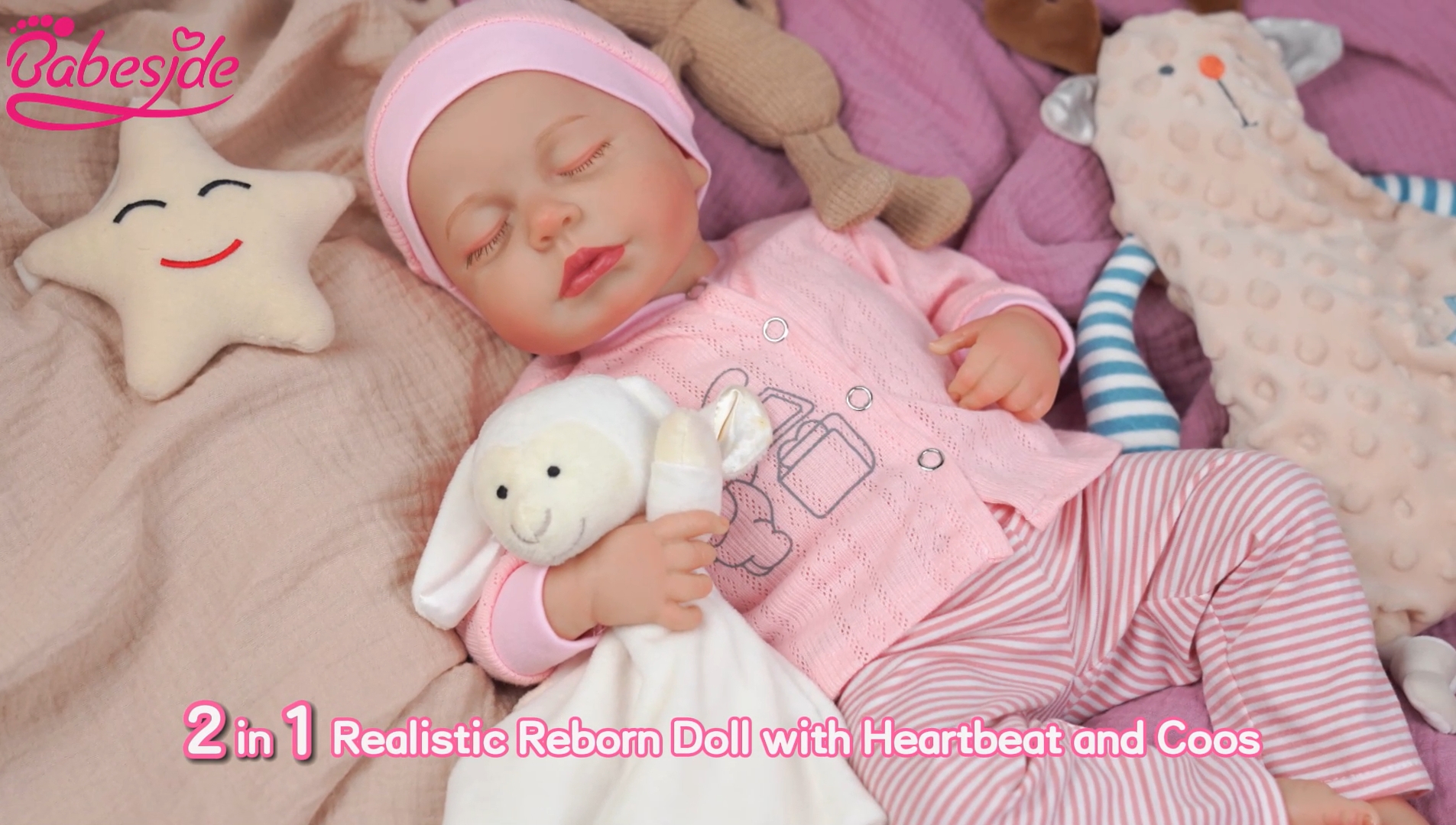 Amazon.com: BABESIDE Realistic Baby Doll with Heartbeat