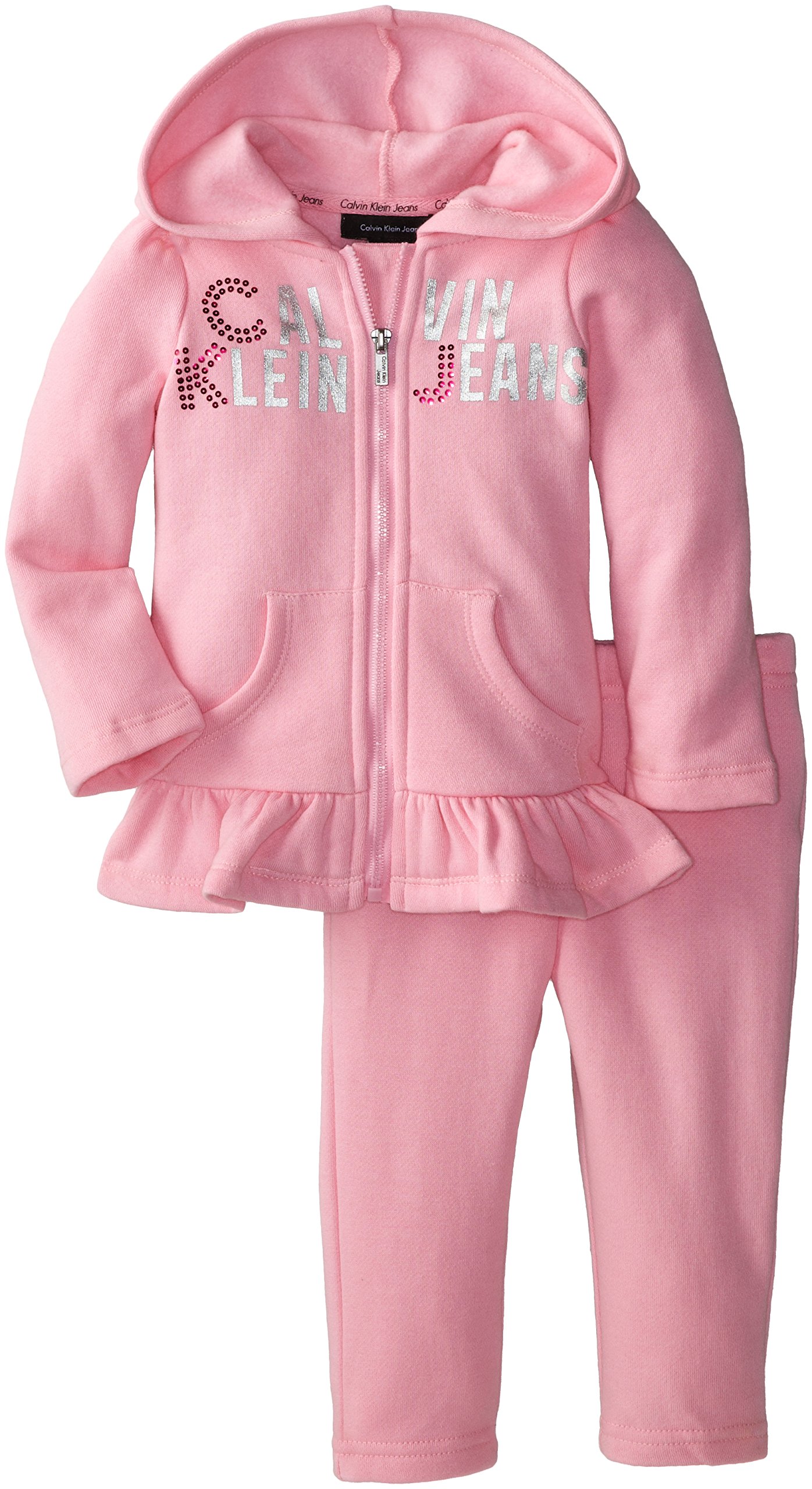 Calvin Klein Baby-Girls Infant Hoody with Pull On Pants
