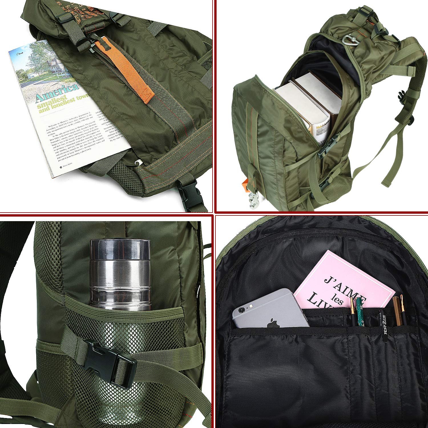 Amazon.co.jp: ARYMCAMOUSA 空軍パラシュートバックルフック 防水 