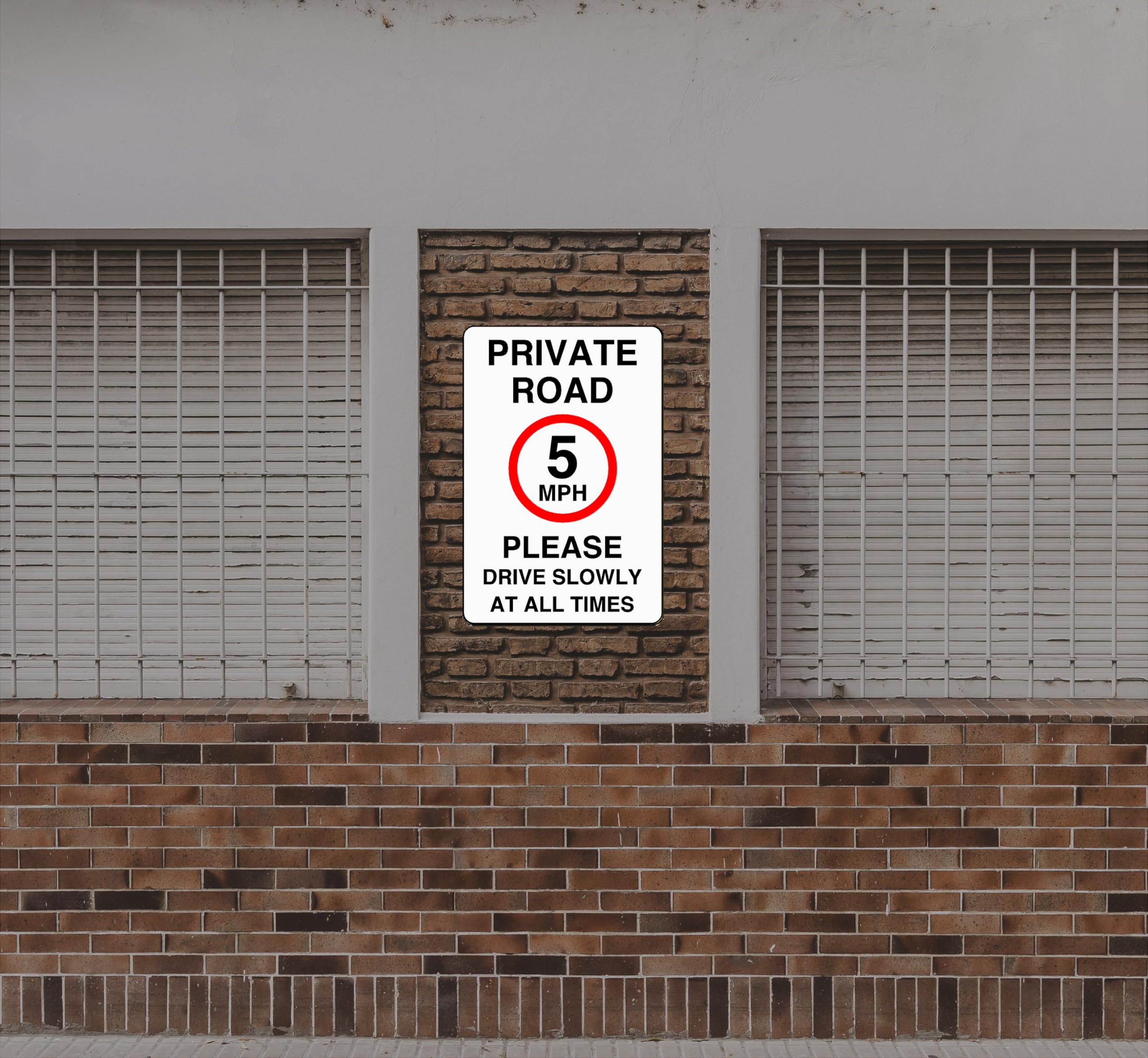 110 Km Panneau De Limite De Vitesse De Site De 8 Km/h - Dibond En Aluminium  Dibond De 3 Mm Haute Visibilité Et Durabilité Pour Une Utilisation En  Intérieur/ Extérieur (200 Mm, image size:2560x2360