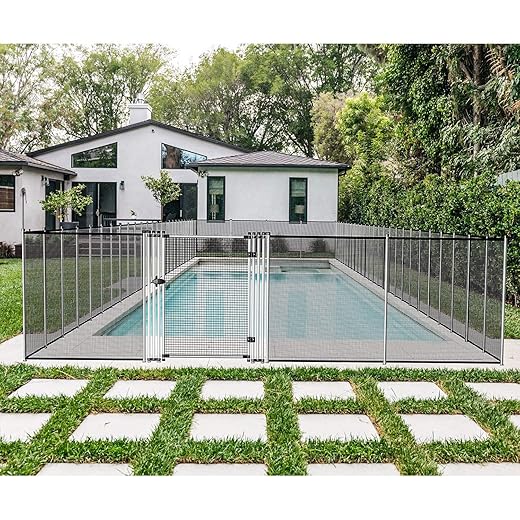 COARBOR Removable Privacy Fence for Inground Above Ground Pools Safety Temporary Privacy Fencing for Backyard Yard Deck Garden Patio 16’x6’