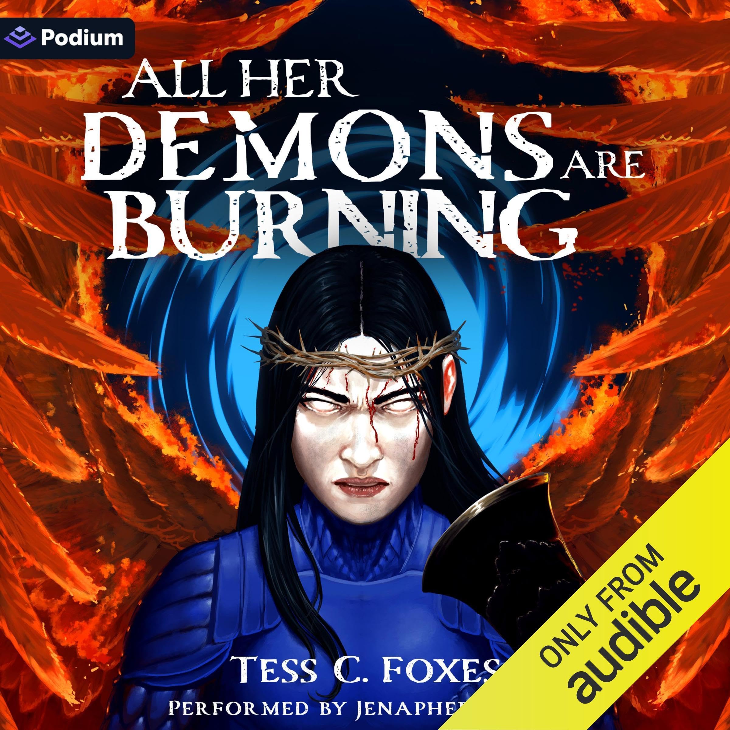 Cover art for All Her Demons Are Burning: A Survival Horror LitRPG