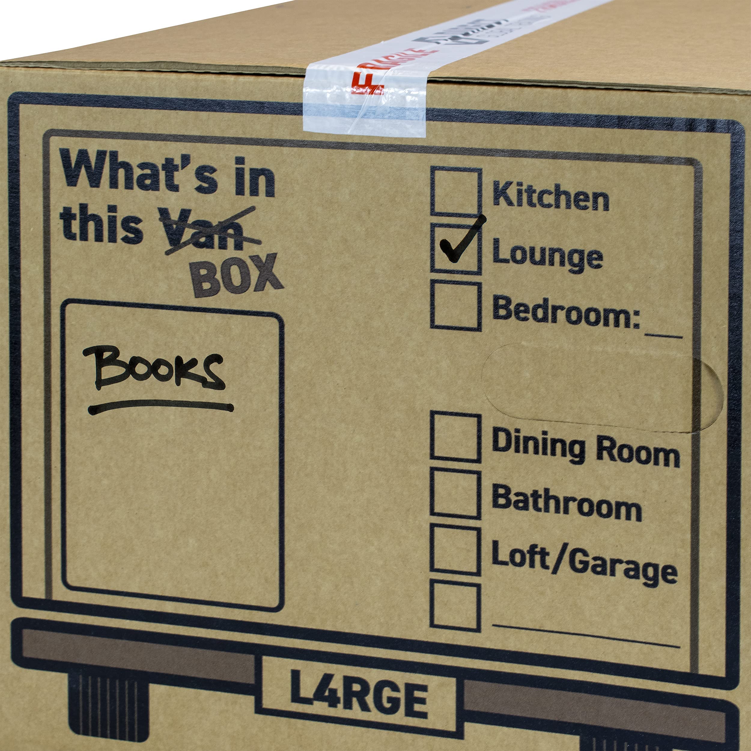 15 Strong Large Cardboard Storage Moving House Boxes with 66m Fragile