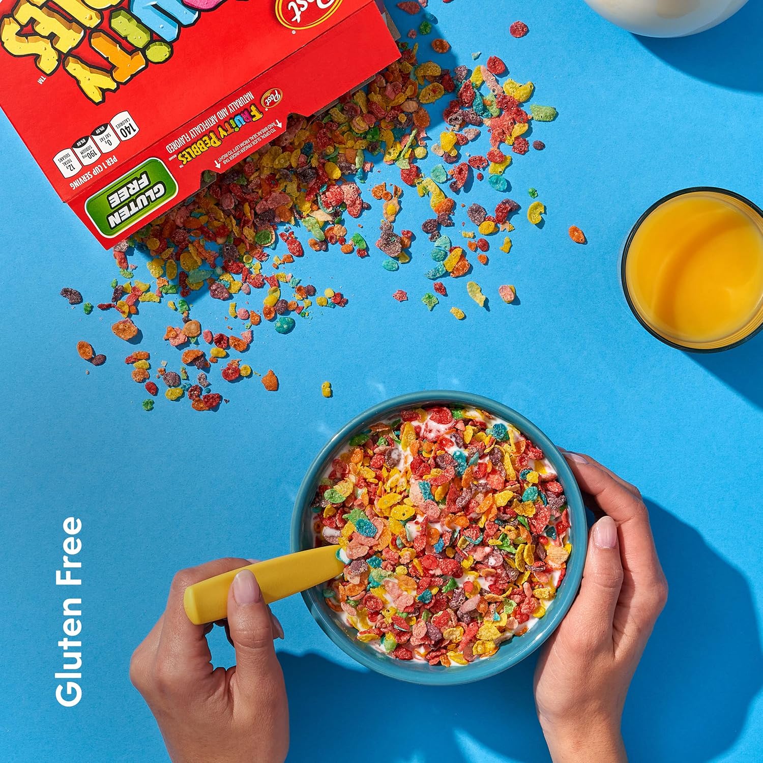 Post Fruity Pebbles Gluten Free Cereal, 11 Ounce (Pack of 12), (88016)