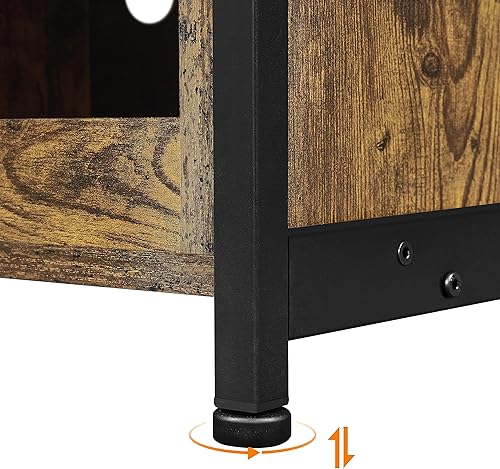 Miniatura 8 de Yaheetech Caja de arena para gatos, mueble oculto con estante, 2 compartimentos de almacenamiento, baño interior para gatos, casa de madera para