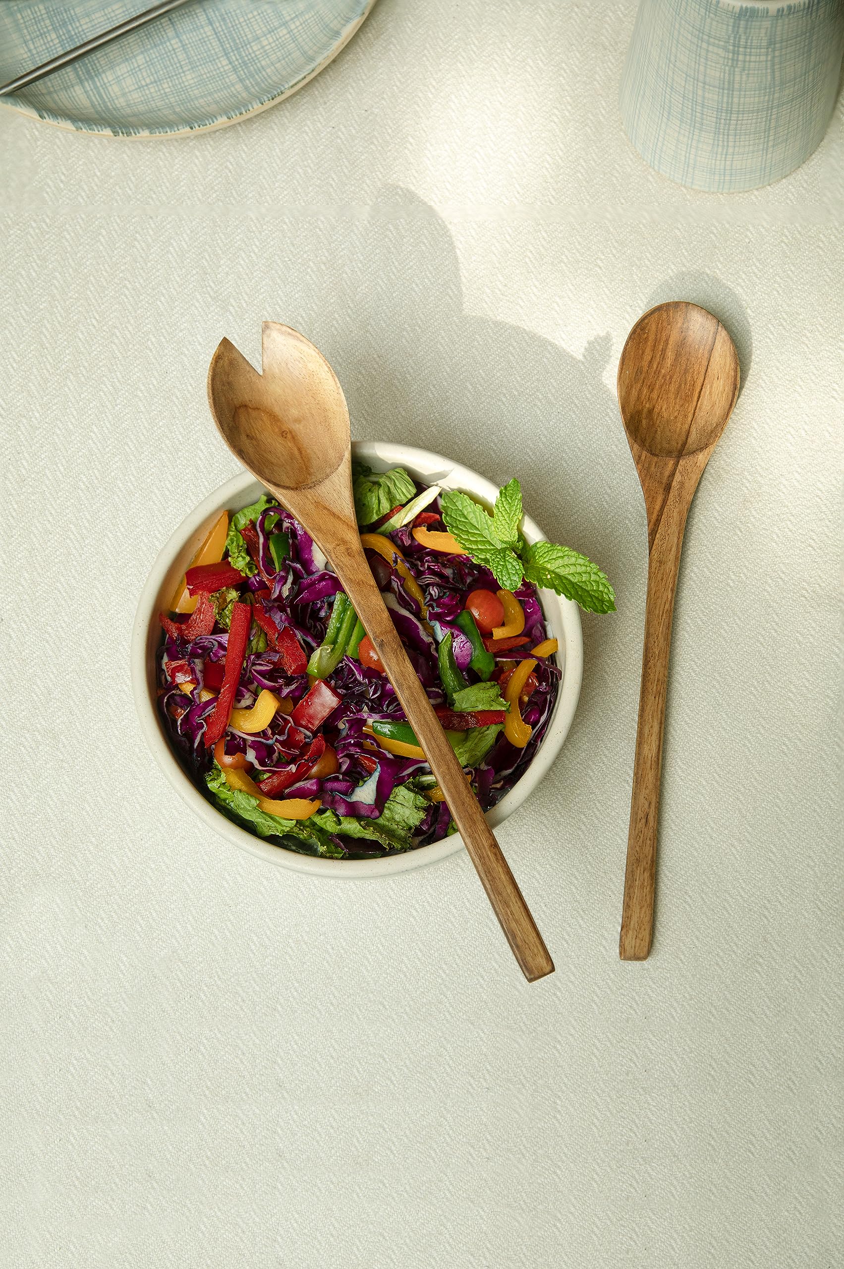 Ellementry Laimai Oval Salad Server Set of 2