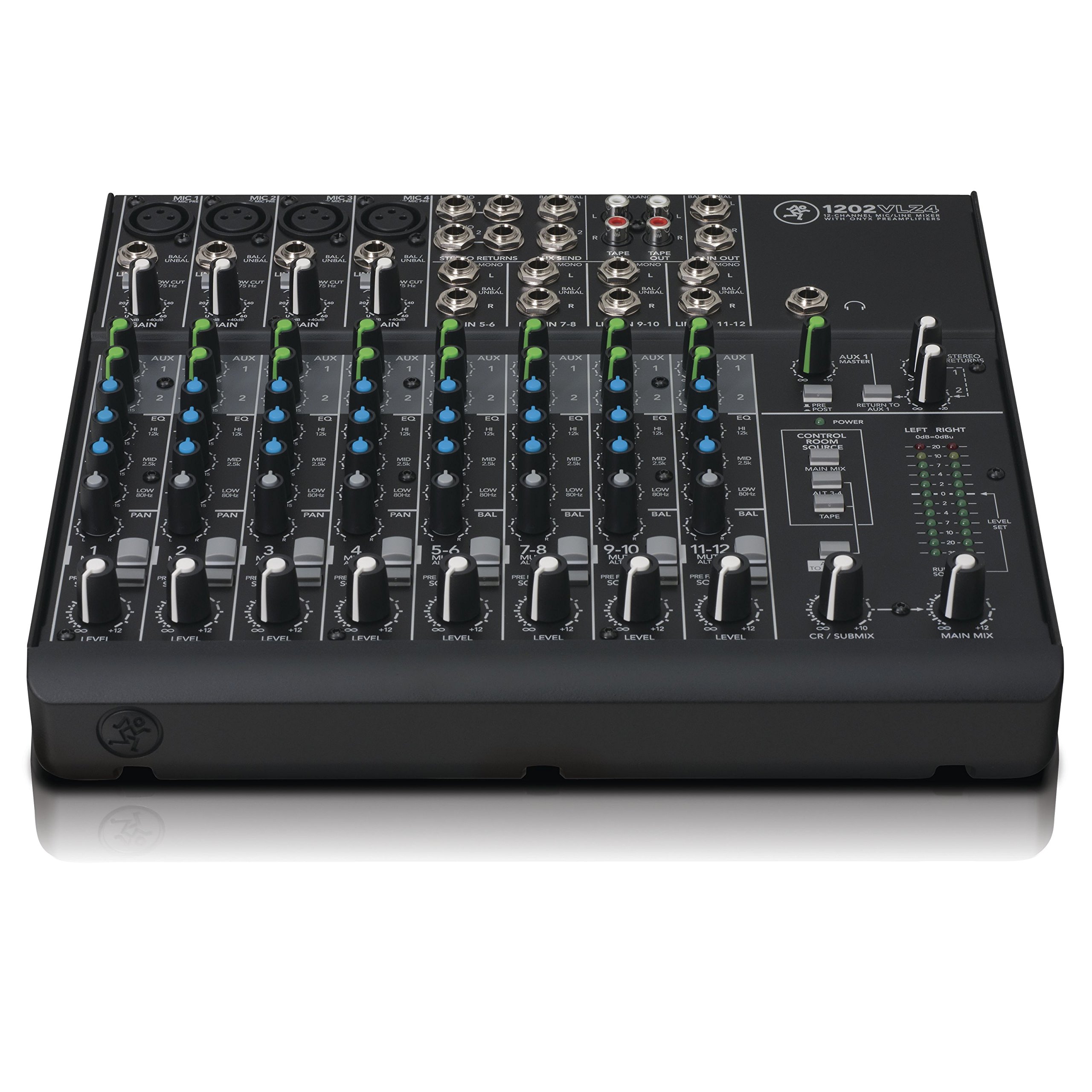 MACKIE 1202VLZ4 Mixer Analogico Compatto a 12 Canali con Preamplificatori Mic Onyx