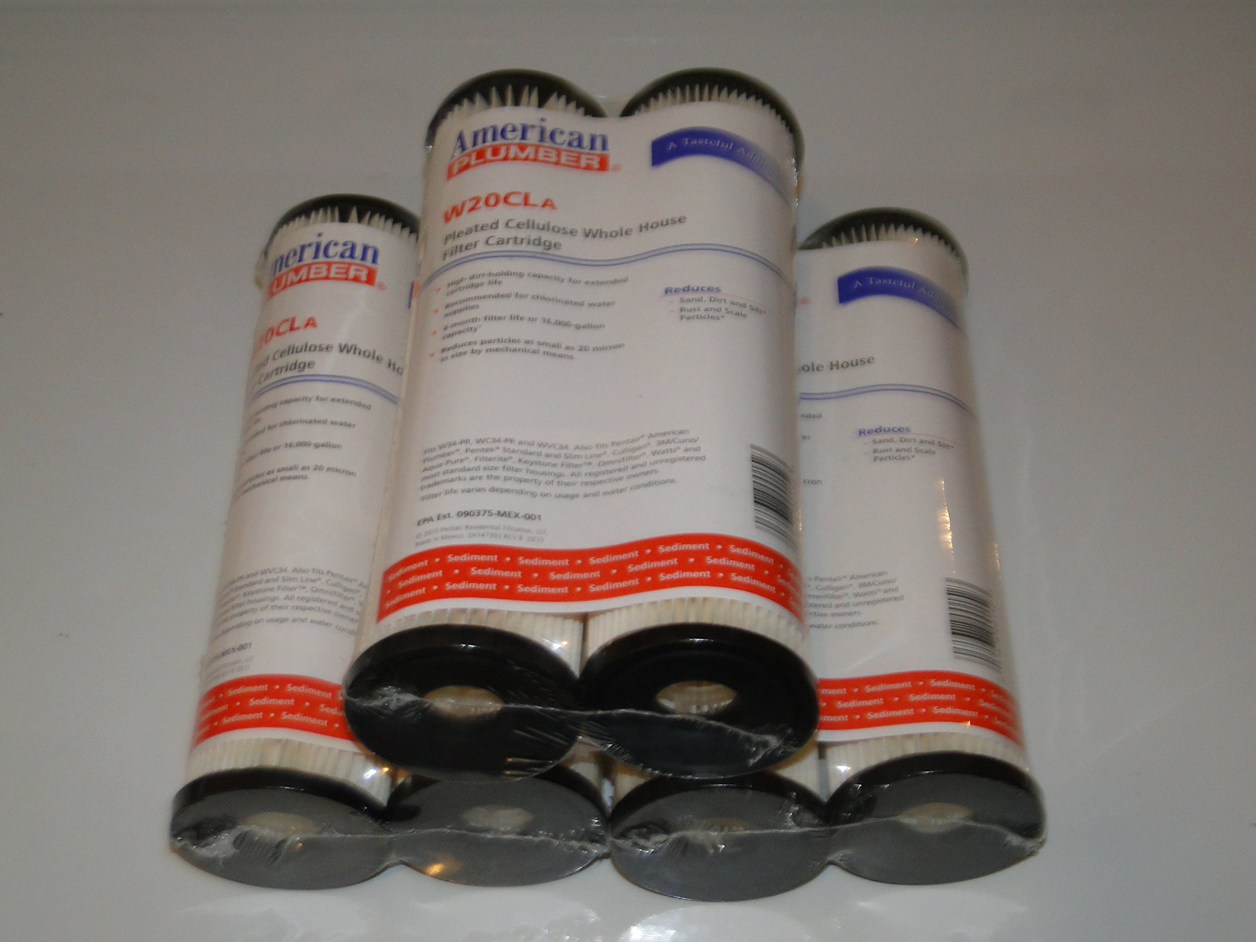 American fontanero w20cla toda la casa cartucho de filtro de sedimentos 20 Micron así Bomba de riego