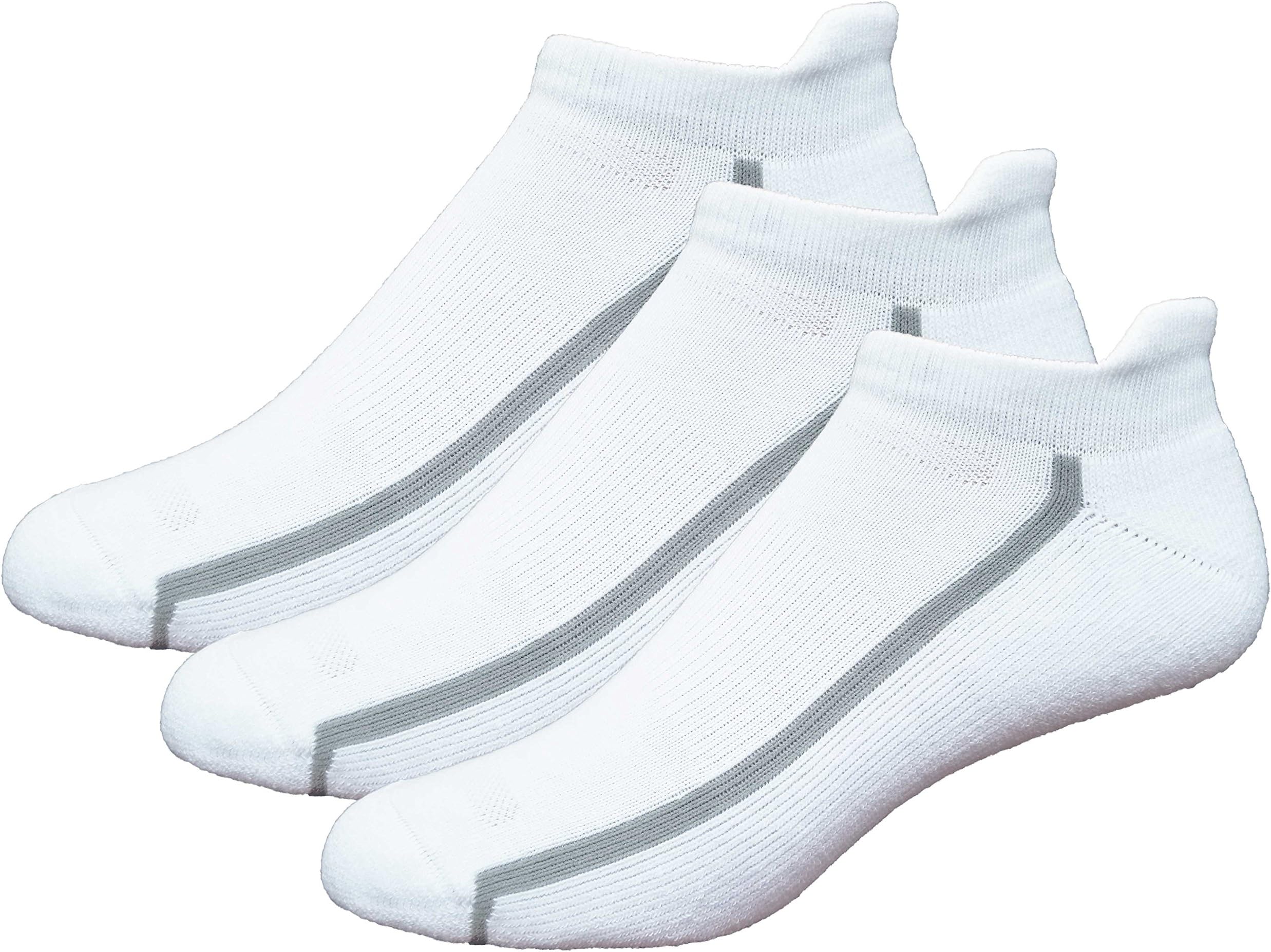 Mens 3-Pack No Show Tab Golf Socks