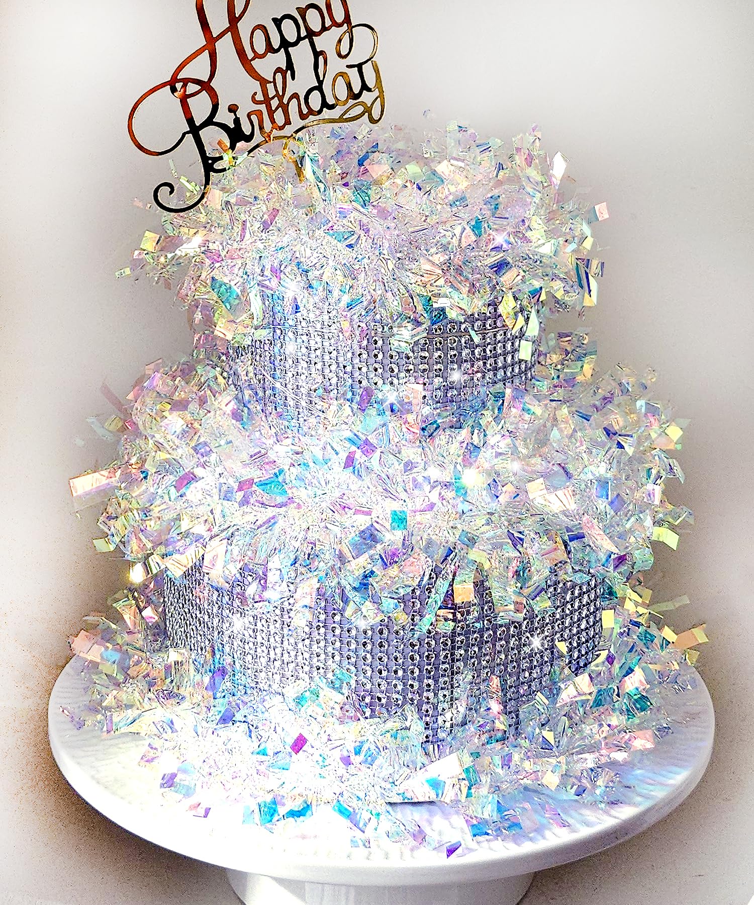 Amazon.com: Ribbonbonbox Crystal Money Cake - Aurora Rhinestone Diamond ...