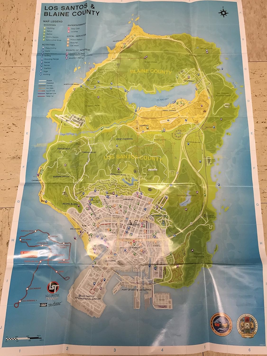 Gta v physical map