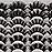 False Eyelashes 48 Pairs 6 Styles Mixed Fake Eye Lashes Bulk Wholesale Dramatic Thick 5D Wispy Strip Faux Mink Eyelashes Multipack