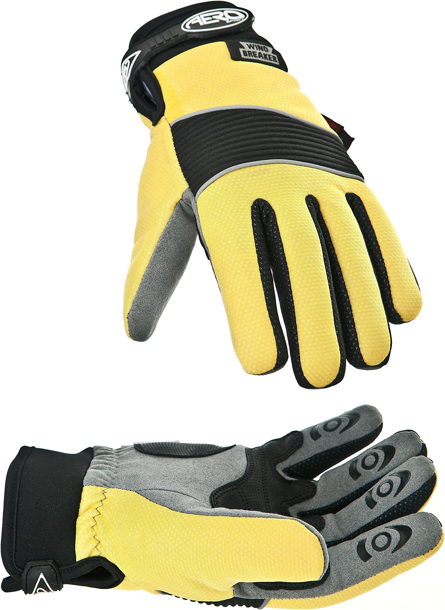 Aero ShieldTM 3M Scotchlite-Thinsulate Hi-Visibility Windbreaker Waterproof Glove Hi-Viz Yellow Medium