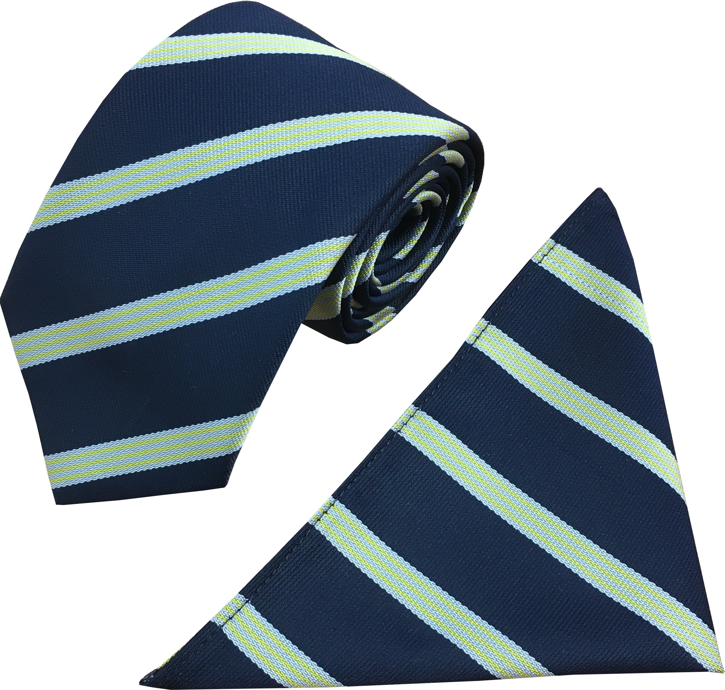 Great British Tie Club Men's Cream, Navy Army Catering Corps Regital Tie & Hanky Set