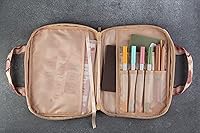 Vista 4 de DiverseBee, Funda para la Biblia con manijas, funda para transportar con cremallera, para mujer y niña, bolso de mano para niños, funda