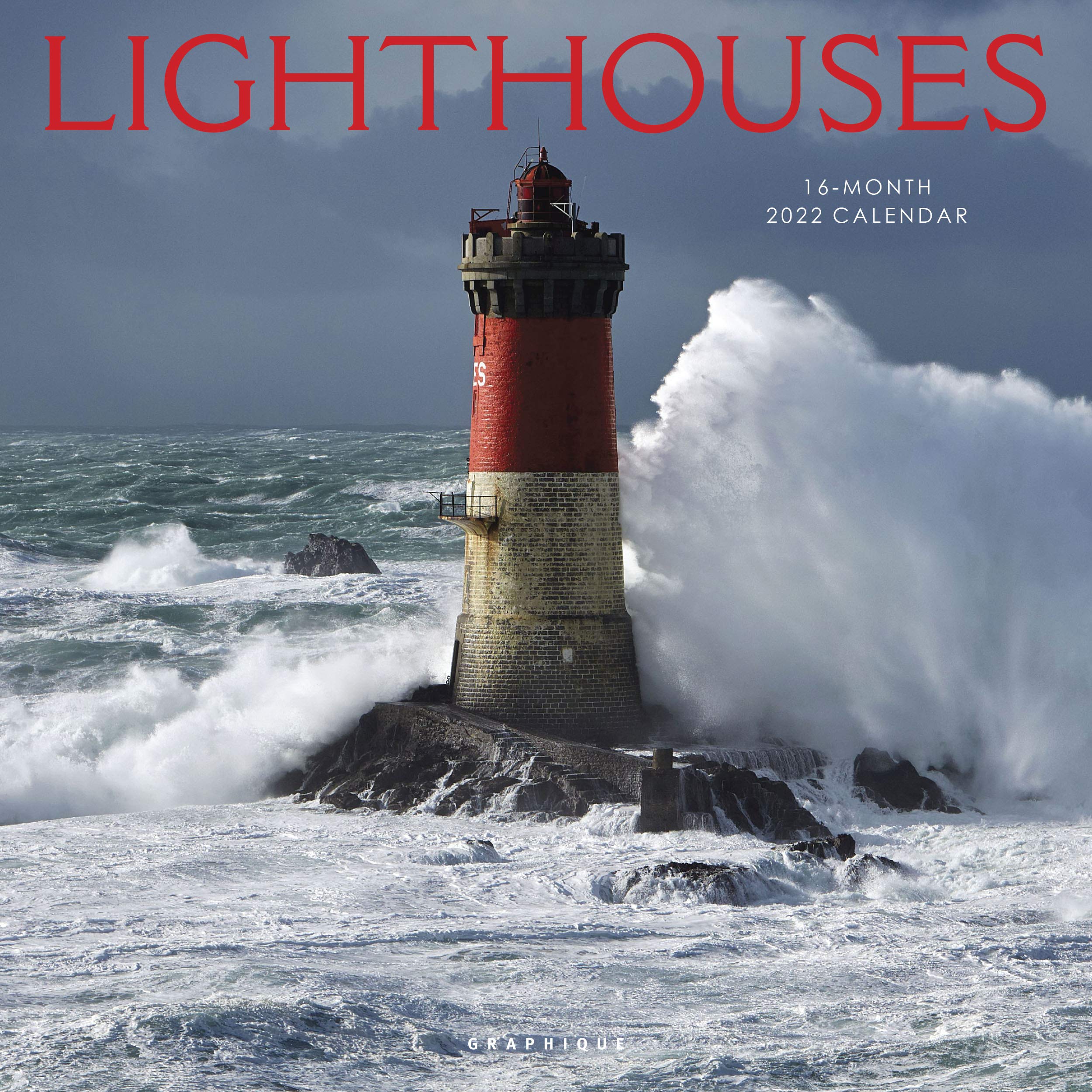 2022 Lighthouse Calendar Graphique Lighthouses Wall Calendar, 16-Month 2022 Calendar, 12”X12” W/ 3  Languages, 4-Month Preview & Marked Holidays : Amazon.sg: Office Products