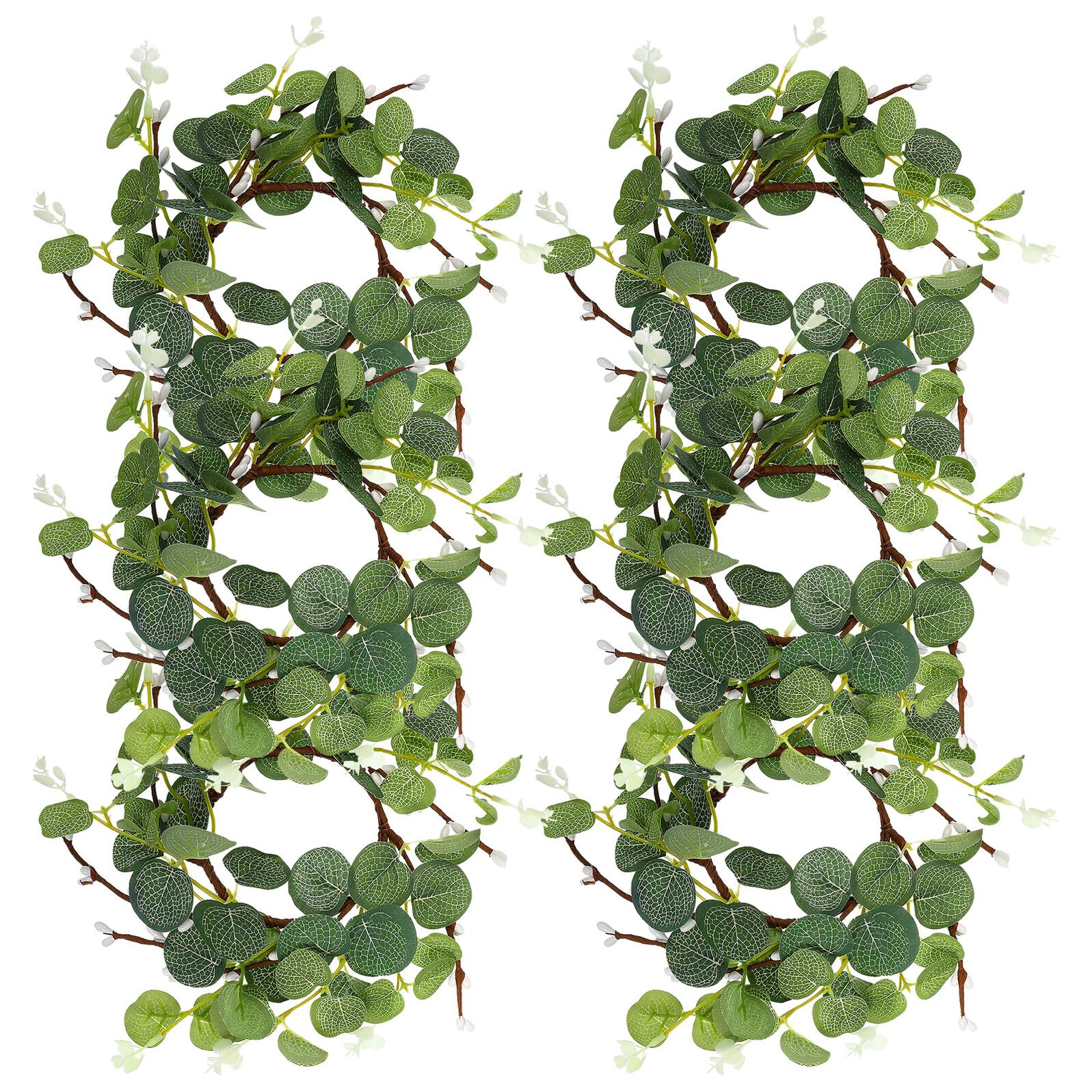 Couronnes eucalyptus pour bougie pilier (6 pièces)