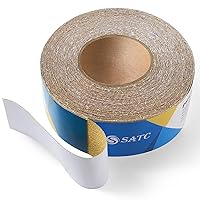 Vista 11 de S SATC Papel de lija PSA Longboard de grano 40, rollo continuo de 20 yardas de largo, 2-3/4" de ancho autoadhesivo con respaldo adhesivo, hojas