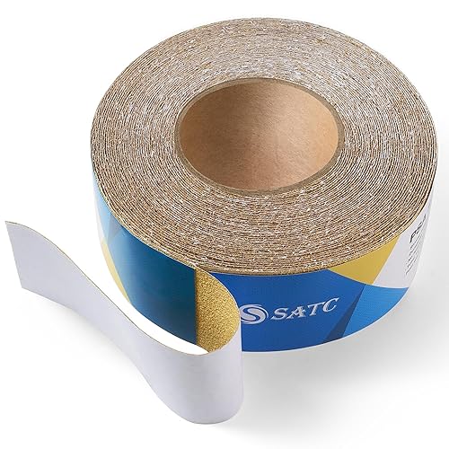 Miniatura 28 de S SATC Papel de lija PSA de grano 600 de 20 yardas de largo, rollo continuo de 2-3/4 pulgadas de ancho, autoadhesivas para automóviles, bloques