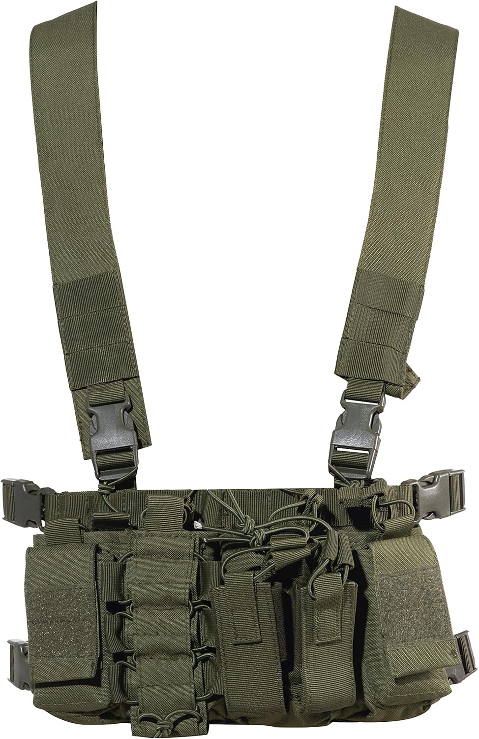 Redemption Tactical Chest Rig w/Rifle, Pistol Mag Pouches, Detachable Mag Pouch Placard
