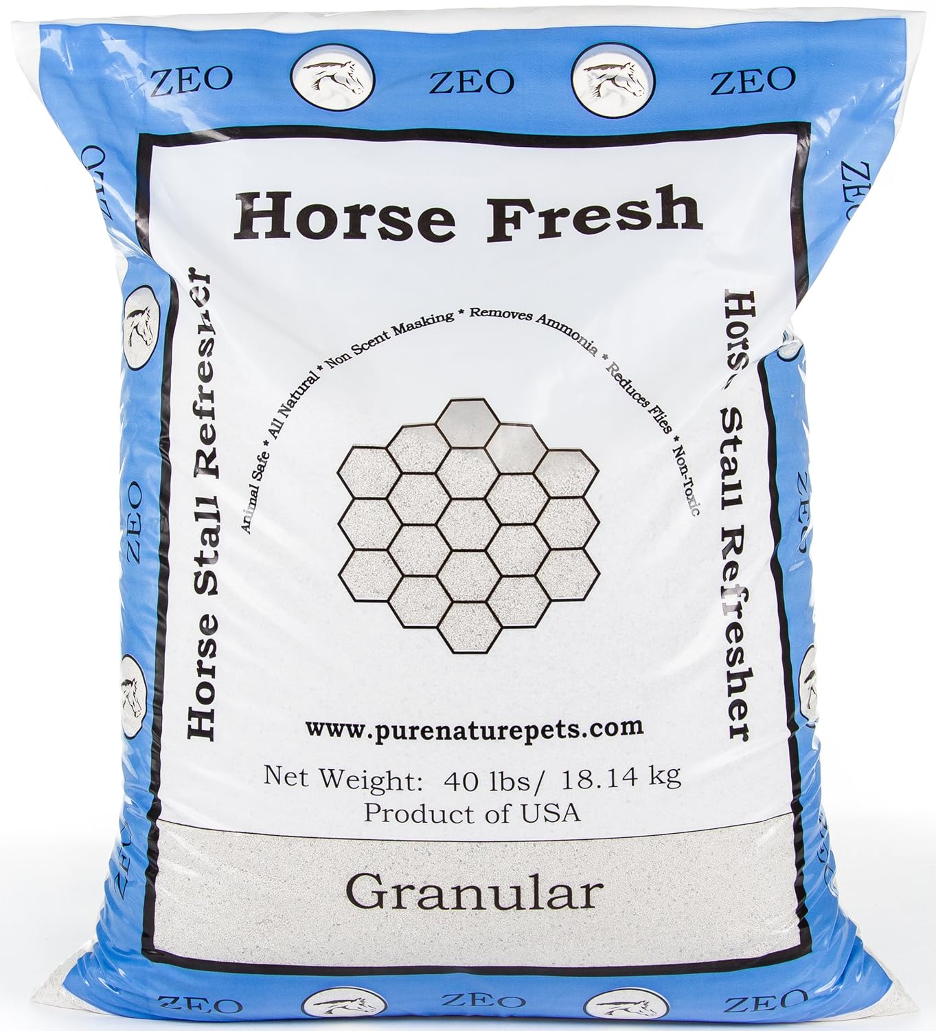Pure Nature Pets 40lb bag, Horse Fresh, Horse Stall Freshener, Horse