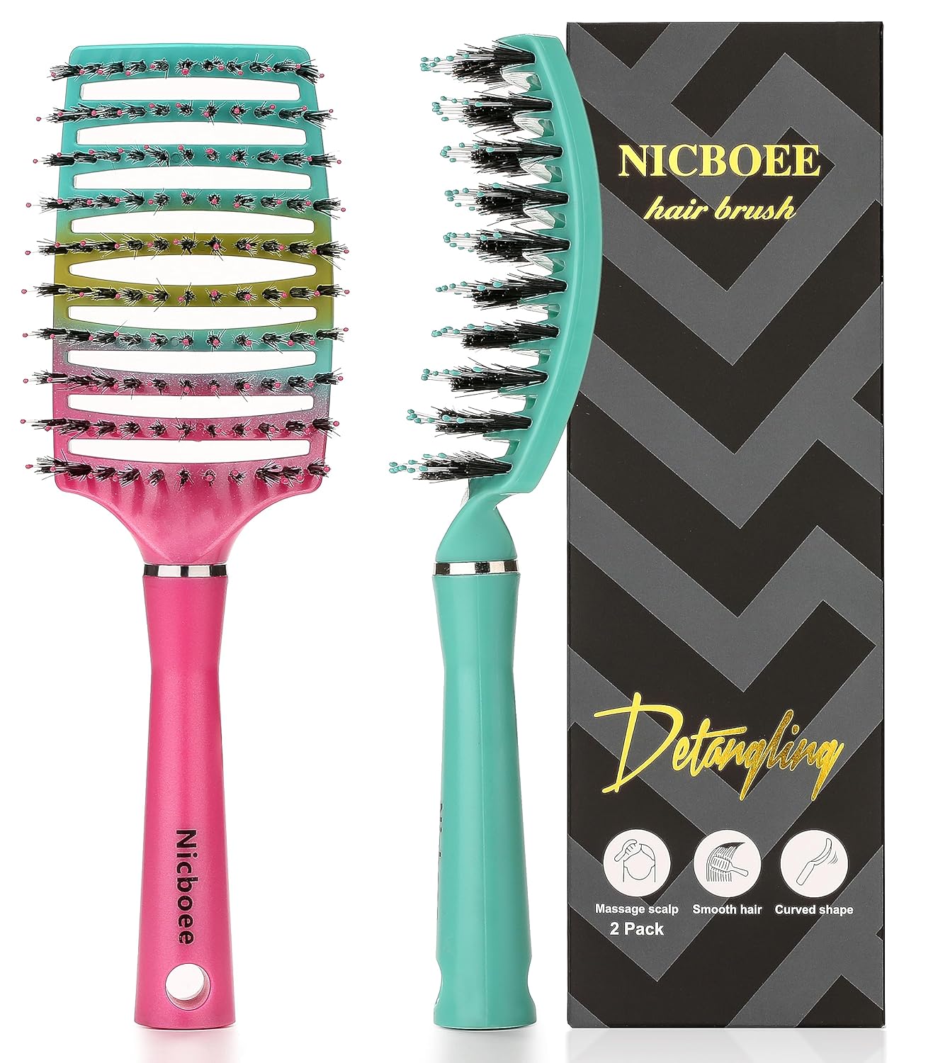 Voremy Magical Brush Detangler,Hairstreaq Detangling Brush