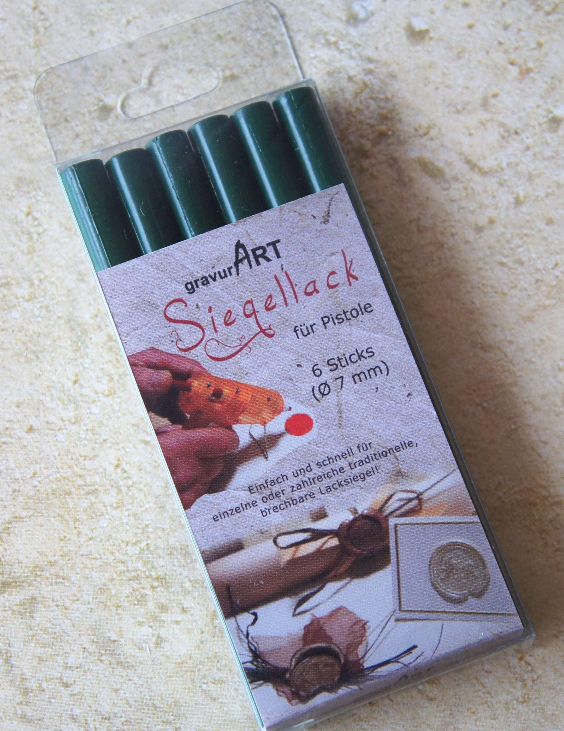gravurART Sealing Wax (Breakable) 6 Bars dark green