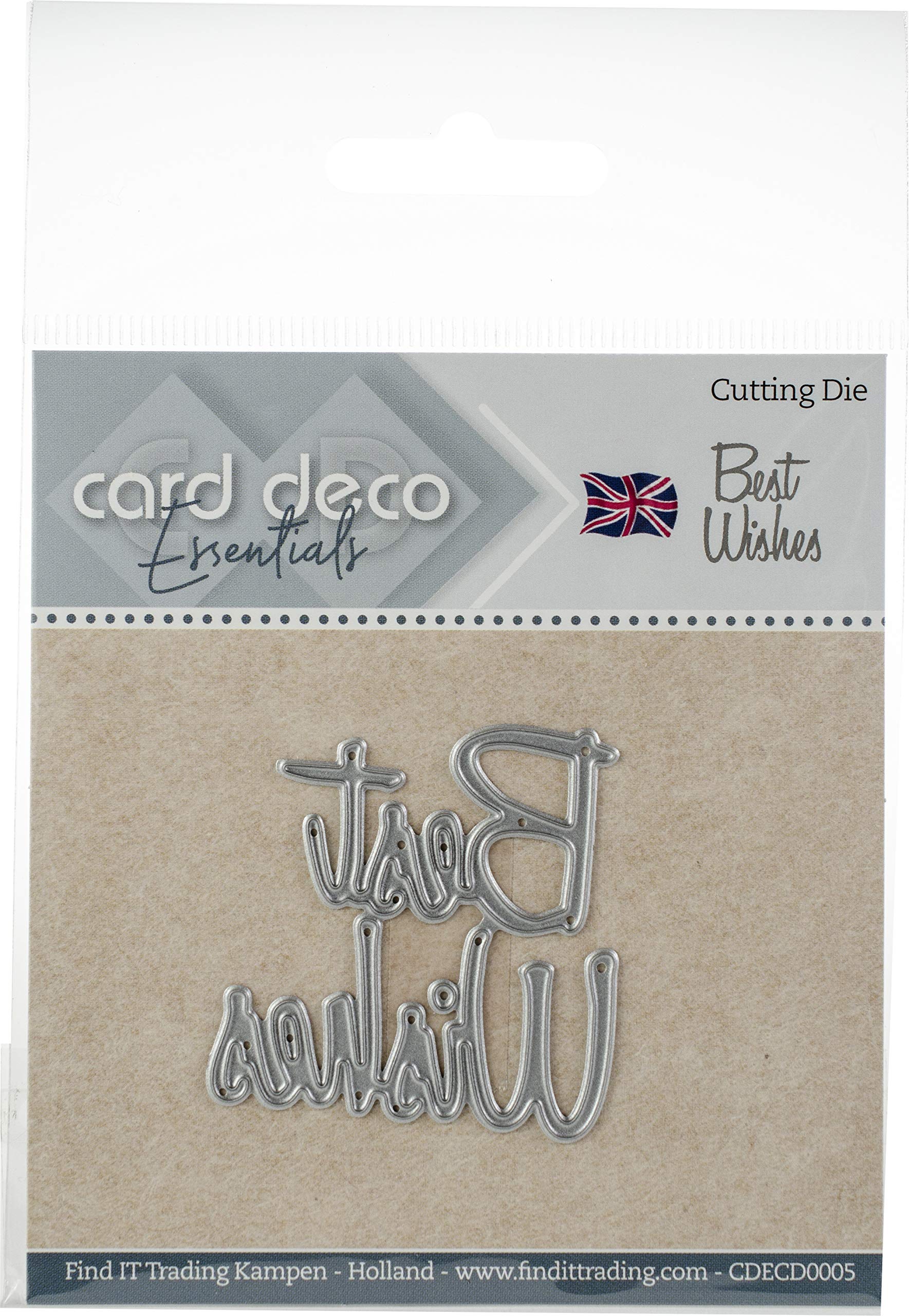 Find It Trading Card Deco Essentials Cutting Dies- Best Wishes Cdecd0005