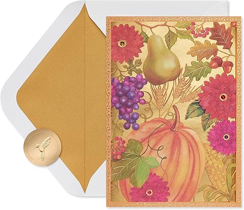 Papyrus Tarjeta de Acción de Gracias (regalos de familiares y amigos)