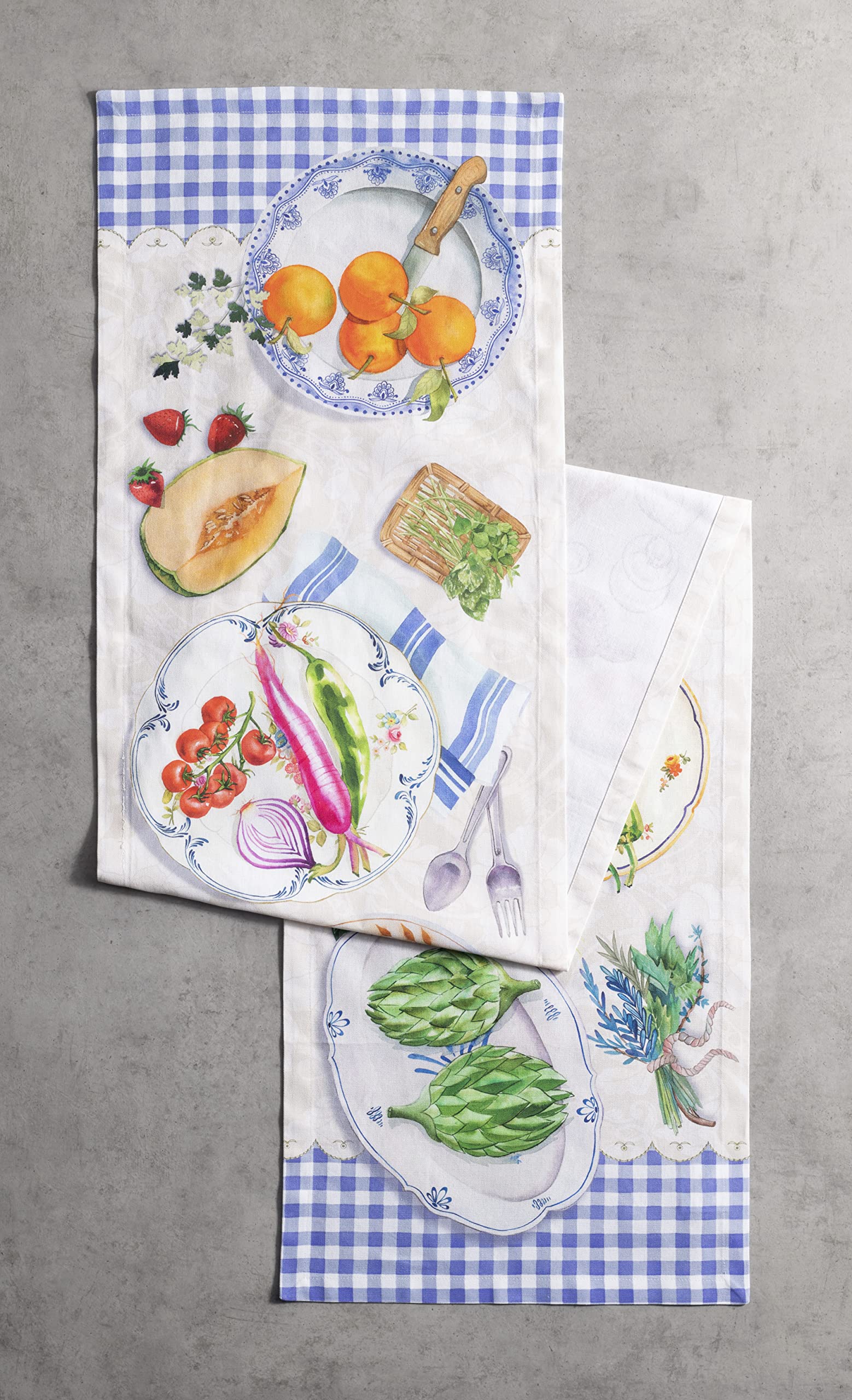Maison d' Hermine Table runner 100% Cotton Single Layer Table Runners 230 CM long for Home Kitchen Dining Party Wedding Bridal Shower Gifts for Mothers Day (Gourmand - Image 2