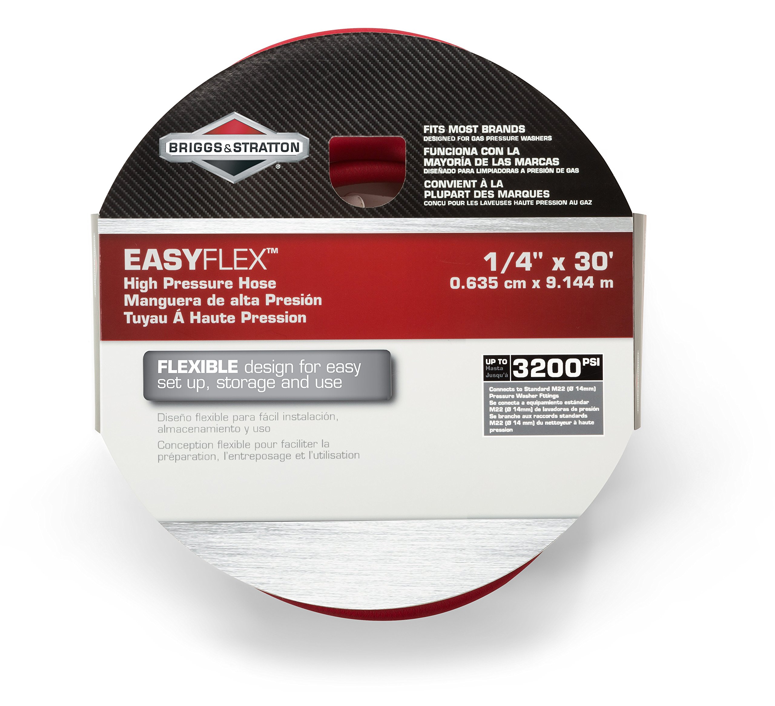 Briggs & Stratton 6363 EASYflex High Pressure Replacement Hose for Pressure Washers, 1/4" x 30'