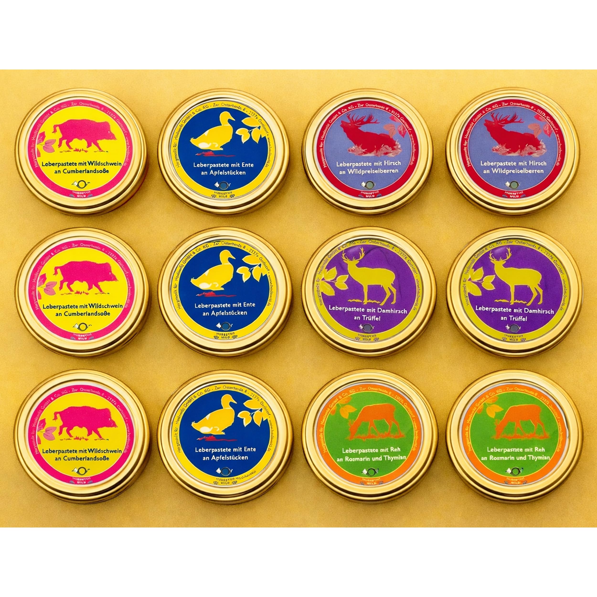 Mix Tray Hubertuswild Leberpastete alle Sorten