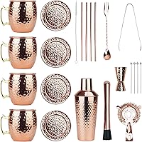 Vista 3 de Tazas PG de cobre para cóctel Mula de Moscú