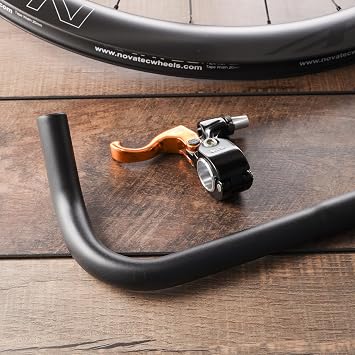 Venzo Fixie Bike Bullhorn Pursuit Handlebars - Great for Fixed Gear Road Track Bicycle Lightweight Aluminum Alloy Bull Bars - 25.4 x 455mm