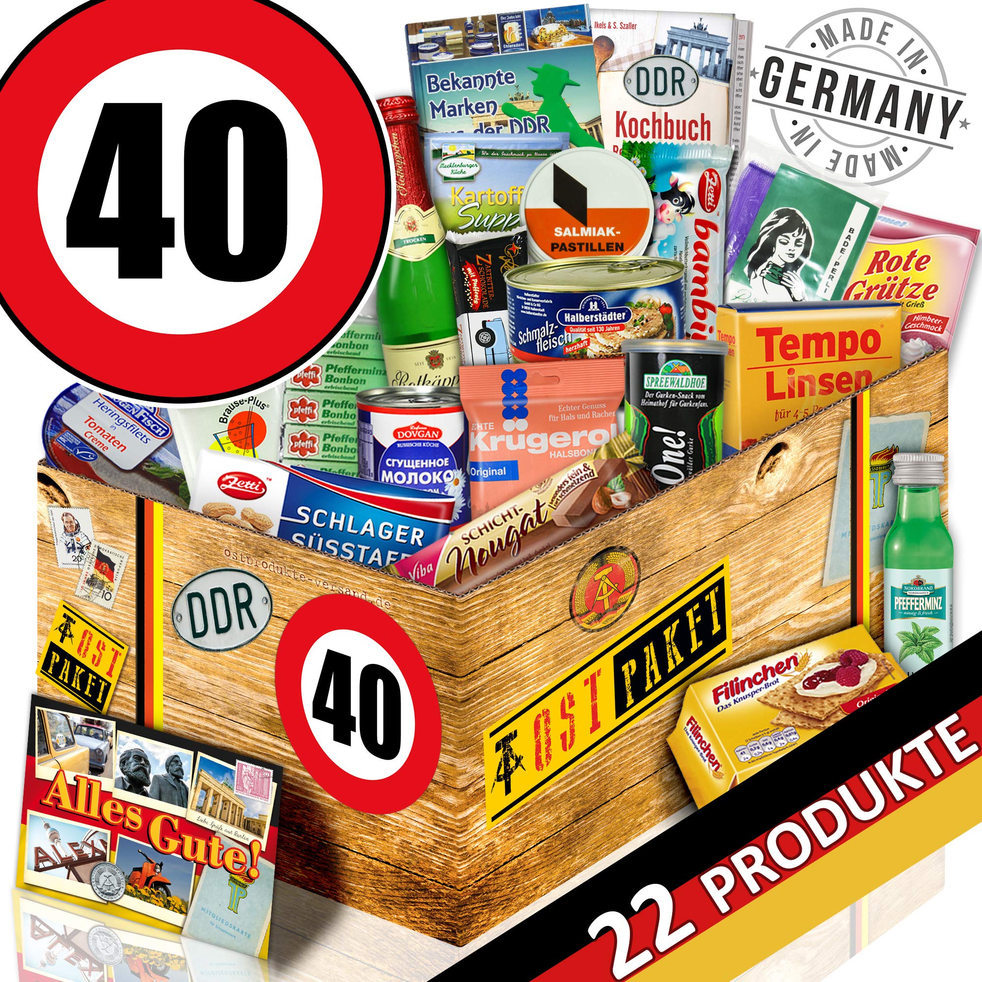 Spezialitäten Korb/DDR Geschenke/Geburtstag 40 / Geschenk Korb für Ihn