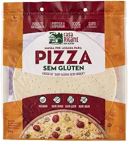 Massa para Pizza Sem Glúten Casa Rigani 175g