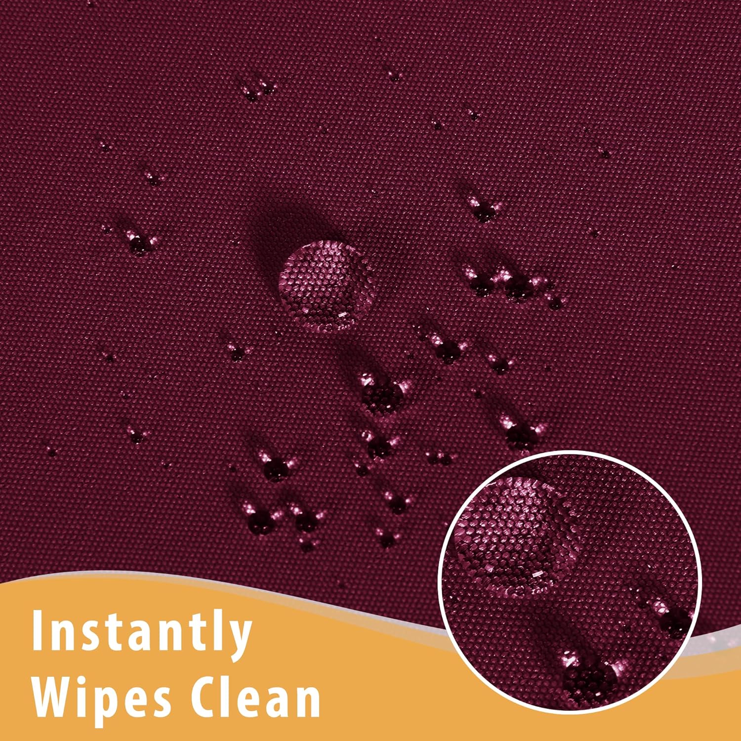 Obstal 2 Pack Fitted Table Covers for 8 Foot Tables - Water Resistant Washable Fabric Polyester Rectangle Table Cover Protector for Wedding, Banquet and Trade Shows, 96L x 30W Inches, Burgundy