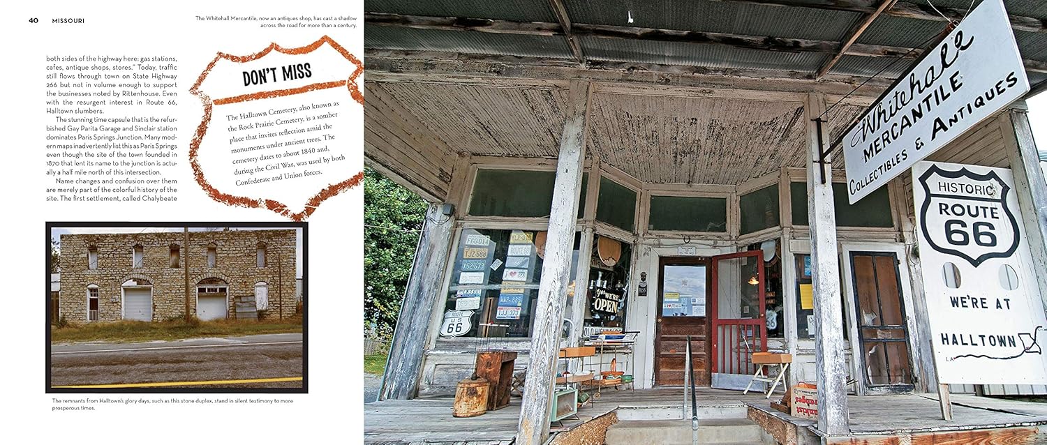 Ghost Towns of Route 66: The Forgotten Places Along America’s Famous Highway - Includes 24in x 36in Fold-out Map